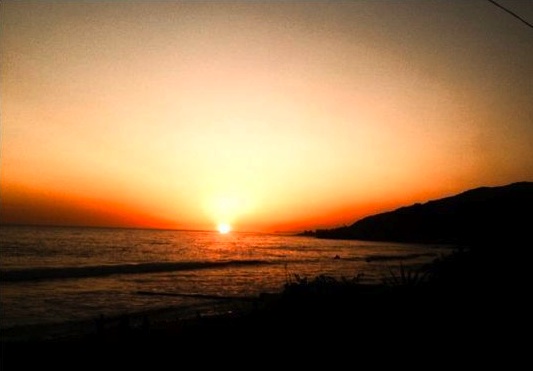 Malibu, California sunset, February 13, 2010