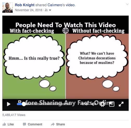 Rob Knight shared Calmero's video.